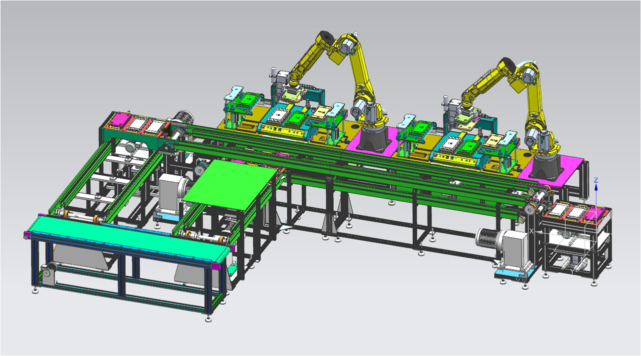 Hydrogen battery ME A sealing rib automatic dispensing production line